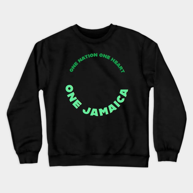 One Jamaica Crewneck Sweatshirt by Jammin Arts